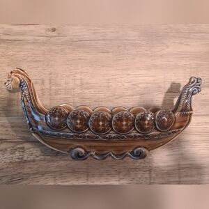Vtg Wade Porcelain Viking Ship – Made in England (7.5") 🌊
